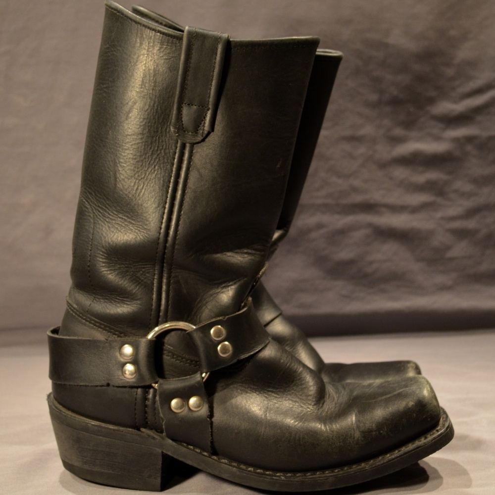 SANTA FE BOOT - Mens 8 Riding Biker Boots - Belted